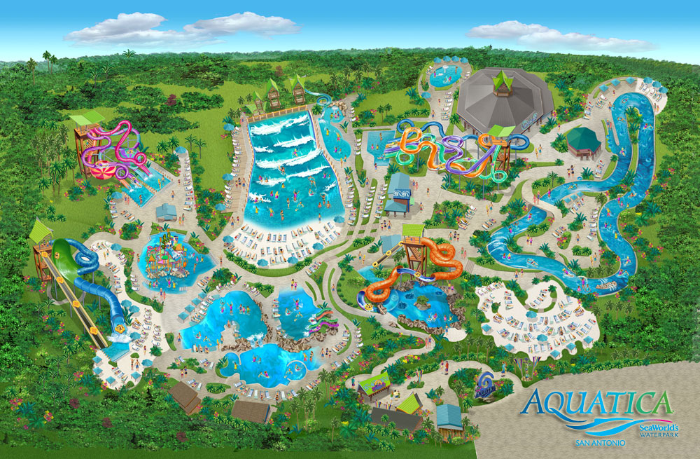 Behind The Thrills Aquatica Texas reveals their map Behind The Thrills