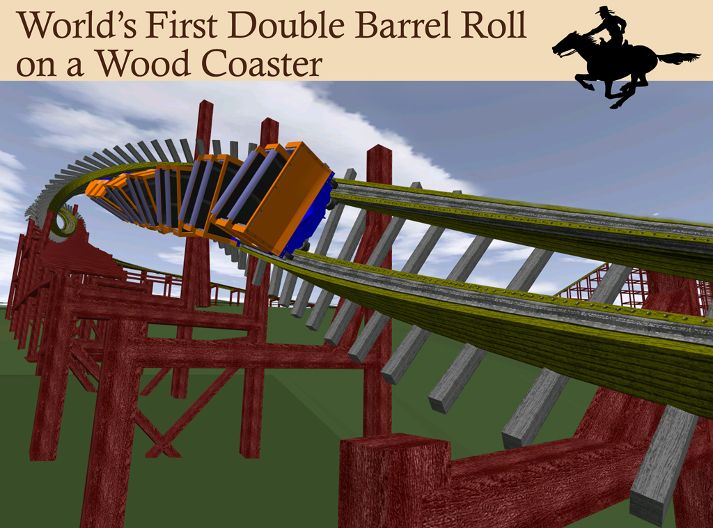 Do a barrel roll. . . x2 #outlawrun @sdcattractions #silverdollarcity  #sdcattractions #rmc @rockymountainconstruction #woodencoaster #wooden, By Amusement Insider
