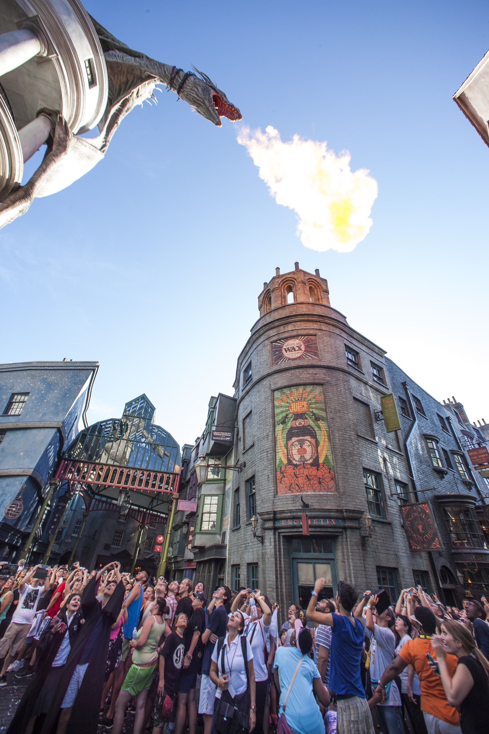 Universal Orlando Resort officially opened The Wizarding World of Harry Potter Ð Diagon Alley today, July 8, at Universal Studios Florida.