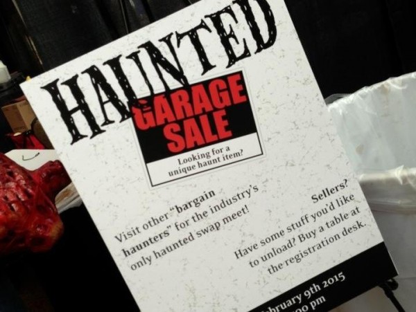 hauntcon 2015 haunted garage sale