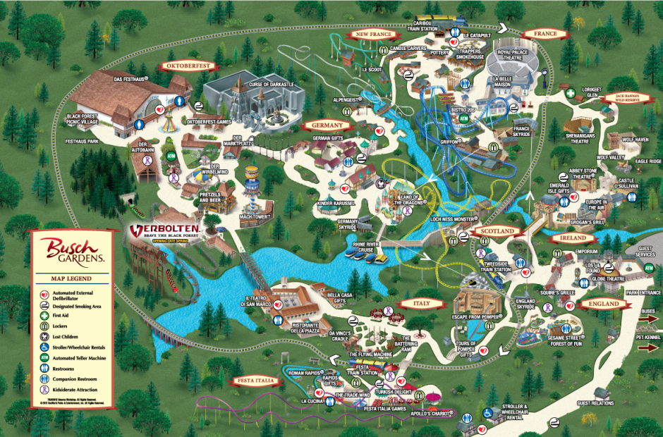 Theme Park Thoughts: Park Map Design