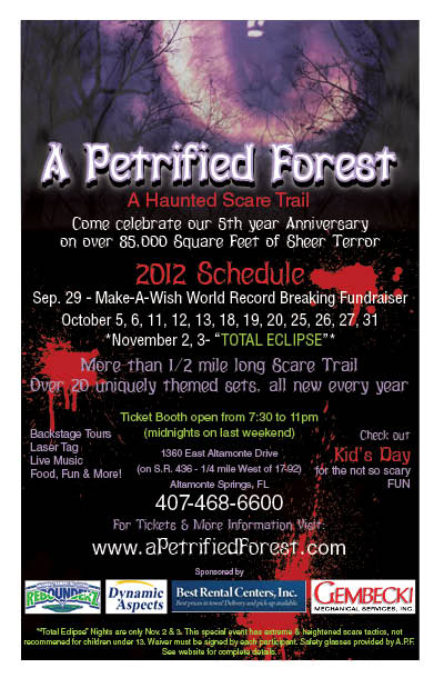 Behind The Thrills | Haunt Spotlight: A Petrified Forest in Altamonte ...