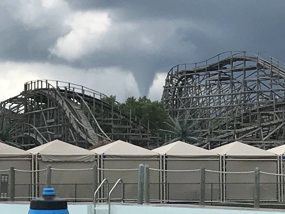 Behind The Thrills Tornado Spotted At Adventureland In Iowa Behind The Thrills