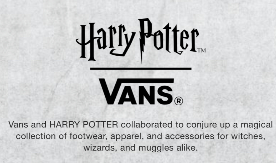 Harry Potter Vans shoes, apparel and accessories are coming