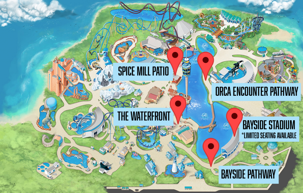 Map Of Seaworld Orlando Behind The Thrills | Seaworld Orlando Presents “Light Up The Sky” Fireworks  Show July 3-5 Amusement Parks, Guides, News