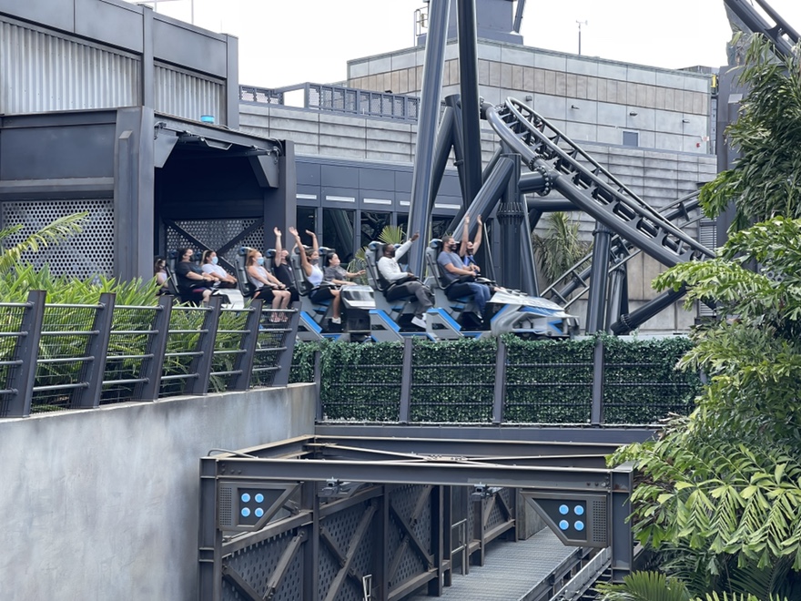 Launch and Raptor Paddock on VelociCoaster