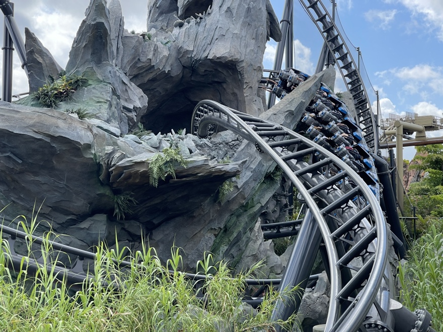 Rockwork on the VelociCoaster, Universal Studios Florida, Islands of Adventure