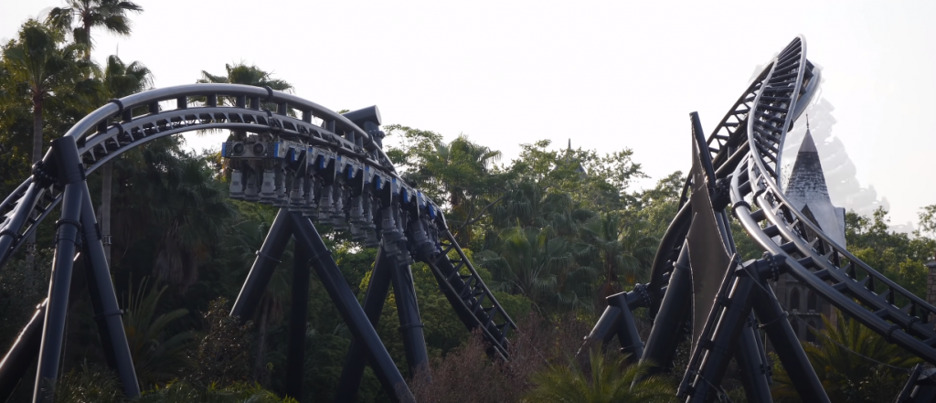 VelociCoaster Review, 100-foot Stall. Universal Studios Orlando, Florida, Islands of Adventure, New 2021 Roller Coaster