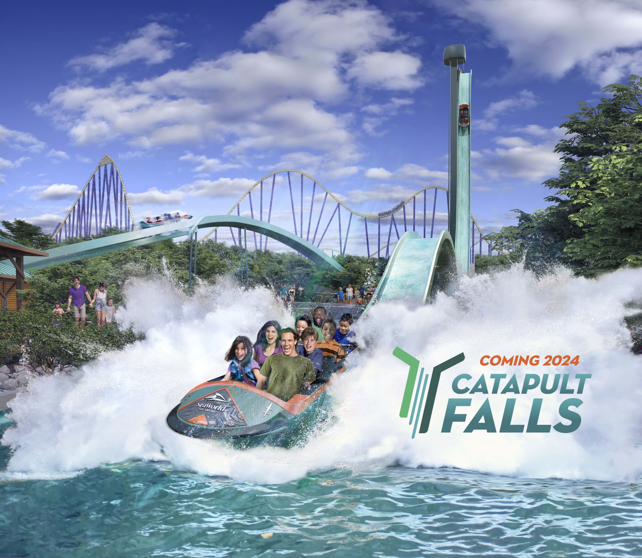 Behind The Thrills SeaWorld to Open Catapult Falls The World s